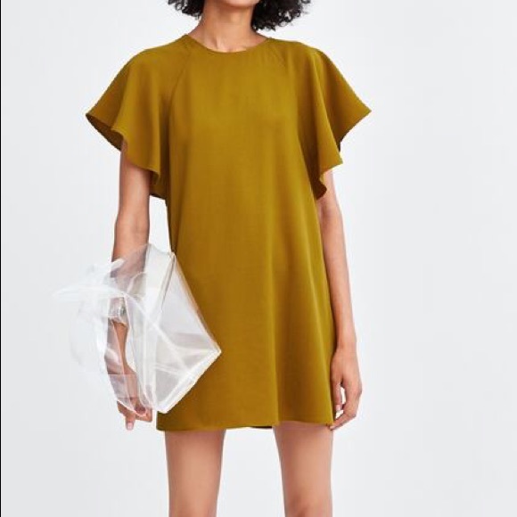 FLOWY RUFFLE DRESS - Picture 2 of 5